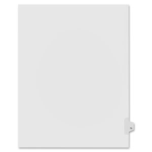 Kleer-Fax, Inc 91073 Index Dividers,Number 73,Side Tab,1/25 Cut,Letter,25/PK,WE by Kleer-Fax