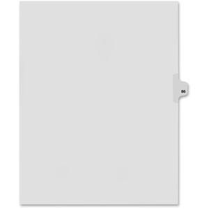 Avery 82286 Index Dividers,Number 86,Side Tab,1/25 Cut,Letter,25/ST,WE by Kleer-Fax