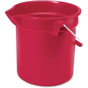 Newell Rubbermaid, Inc 296300RD Brute Utility Bucket, Handle, 10 Qt, 10-1/2"x10-1/4", Red by Rubbermaid Commercial