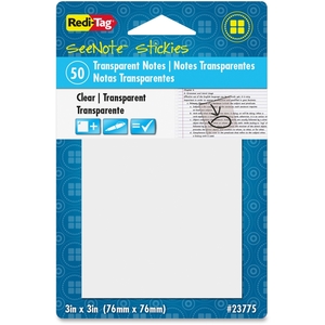 Tops Products 23775 Notes, Clear,Sticky by Redi-Tag