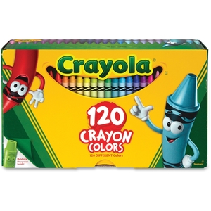 Crayola, LLC 526920 Crayola Crayons W/Sharpener, 120/Bx, Ast by Crayola