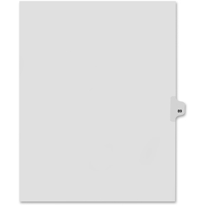 Avery 82289 Index Dividers,Number 89,Side Tab,1/25 Cut,Letter,25/ST,WE by Kleer-Fax