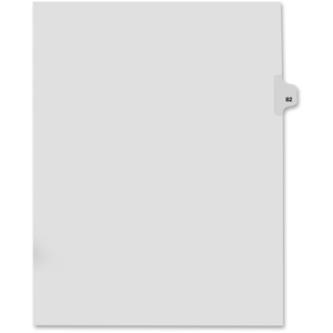 Avery 82282 Index Dividers,Number 82,Side Tab,1/25 Cut,Letter,25/ST,WE by Kleer-Fax