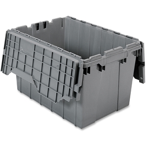 Akro-Mils / Myers Industries, Inc 39120GREY Attached Lid Container, 12 Gal, Gray by Akro-Mils