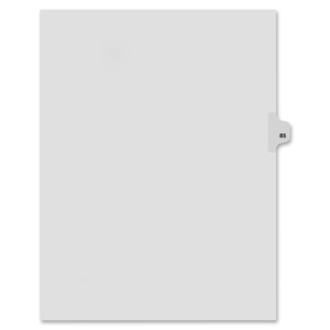 Avery 82285 Index Dividers,Number 85,Side Tab,1/25 Cut,Letter,25/ST,WE by Kleer-Fax