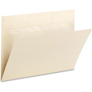 Genuine Joe 10460 Pick-A-Tab File Folders, Ltr, 9-1/2"X11", 1/3Cut, 24/Pk, Mla by Smead