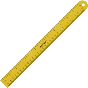 ACME UNITED CORPORATION 15990 Magnetic Ruler, 12", Yellow by Westcott