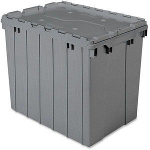 Akro-Mils / Myers Industries, Inc 39170GREY Attached Lid Container, 17 Gal, Gray by Akro-Mils