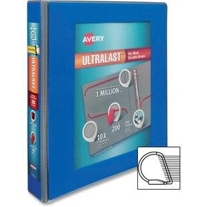 Avery 79712 View Binder W/Pockets, Slant-Ring, 1-1/2" Cap, Blue by Avery