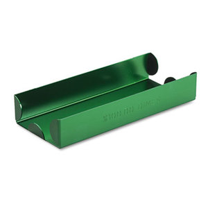 Rolled Coin Aluminum Tray w/Denomination & Quantity Etched on Side, Green by MMF INDUSTRIES