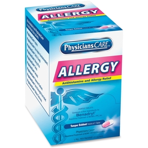 Allergy Reflief Tablet Packets, 50/Bx, Blue by PhysiciansCare