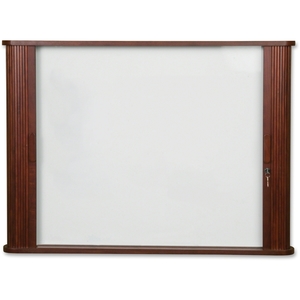 MooreCo, Inc 20631 Wood Conference Cabinet with Magnetic Dry Erase Board, 48 x 48, Mahogany (BLT20631) by Balt