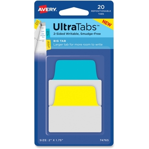 Avery 74765 Ultra Big Tabs, 2"X1-3/4", 20/Pk, Passt by Avery