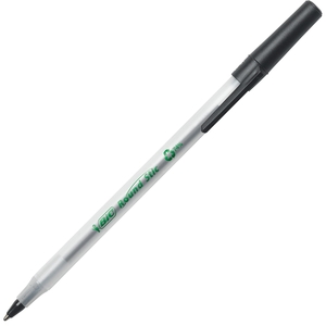 BIC GSME509BK Ballpoint Stic Pens, 1.0Mm, Med Pt, Frosted Barrel, Bk Ink by ecolutions