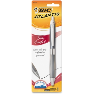 BIC VCGUP11BK Ballpoint Pen, Silicone Grip, 1.2Mm, 6/Cd, Black by BIC