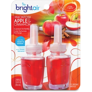 Air Freshener, Electric, Oil Scented Diff, 2/PK, Apple/Cin by Bright Air