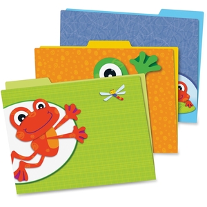 Funky Frogs File Folders, Prek-Grade 8, 6/Pk, Multi by Carson-Dellosa