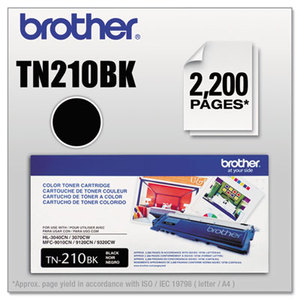 Brother Industries, Ltd TN210BK TN210BK Toner, 2200 Page-Yield, Black by BROTHER INTL. CORP.