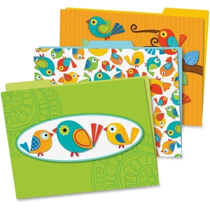 Carson-Dellosa Publishing Co., Inc 136007 Boho Birds File Folders, Prek-Grade 9, 6/Pk, Multi by Carson-Dellosa