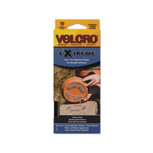 Velcro Industries B.V 91841 Extreme Fasteners, 1" x 4", Black, 10 sets by VELCRO USA, INC.