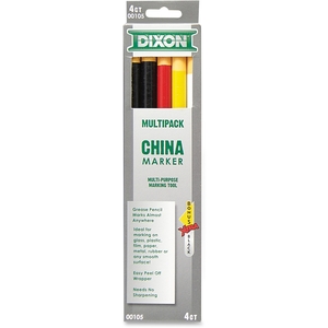 DIXON TICONDEROGA COMPANY 00105 China Marker, Multi-Purp Marking Tool, 6/Bx, Ast by Dixon