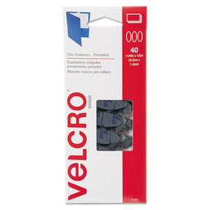 Velcro Industries B.V 91385 Oval Hook and Loop Fasteners, 7 1/4 x 3, Black, 40/Pack by VELCRO USA, INC.