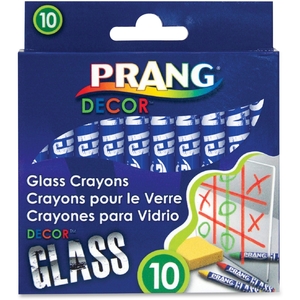 DIXON TICONDEROGA COMPANY 74010 Glass Crayons, 10/St, Ast by Prang