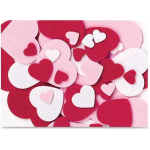 The Chenille Kraft Company 4316 Wonderfoam Peel/Stick Hearts, 264 Pcs/St, Ast by WonderFoam