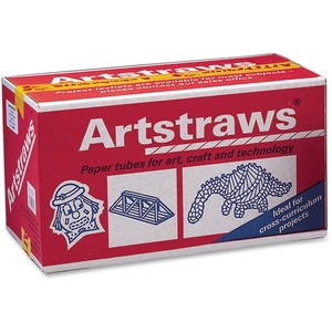 The Chenille Kraft Company 9030 Art Straws Classpack, 1800/Bx, White by ChenilleKraft