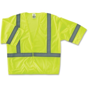 Ergodyne 22023 Economy Vest, Class 3, S/M, Lime by GloWear