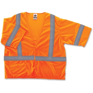 Ergodyne 22015 Economy Vest, Class 3, L/Xl, Orange by Ergodyne