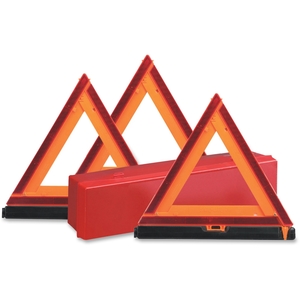 Deflecto Corporation 73071100 Emergency Warning Triangle Kit, Orange/Red by Deflect-o