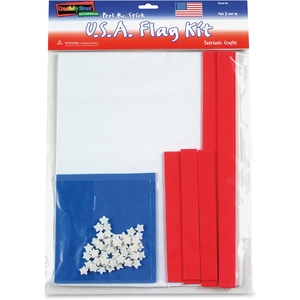 The Chenille Kraft Company 4342 Wonderfoam Peel/Stick Usa Flag Kit, Ast by WonderFoam