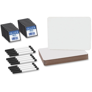 Dry Erase Board Set, 9-1/2"X12", 12/Pk, White by Flipside