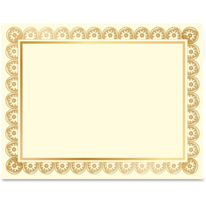 Geographics, LLC 47830 Elegant Foil Certificate, Hvy-Wt, 10/Pk, Gold by Geographics