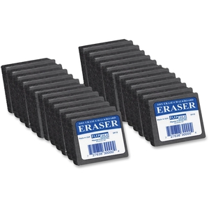 Felt Erasers, 2"X2"1", 24/Pk, Gray by Flipside