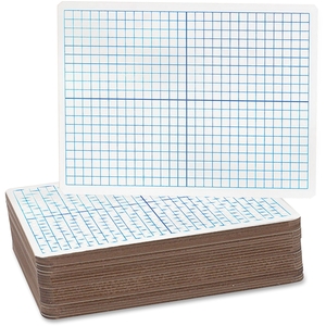 Tatco Products, Inc 12000 Dry-Erase Board, Dual-Sided, 9"X12", 12/Pk, Xy Axis/Plain by Flipside