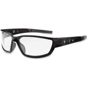 Ergodyne 53000 Blade Style Clear Lens Safety Glasses, Black by Ergodyne