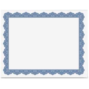 Geographics, LLC 40725OD Parchment Certificates, Blank, 8-1/2"X11", 8/Pk, Blue by Geographics