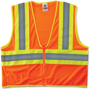 Ergodyne 21307 Two-Tone Vest, Cls-2, 2X/3X, Orange by GloWear