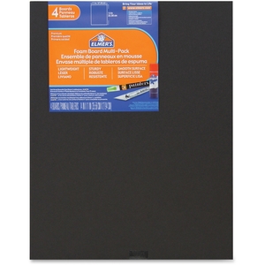 ELMER'S PRODUCTS, INC 950024 Foam Board, 11"X14", 4/Pk, Black by Elmer's