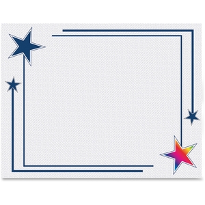 Geographics, LLC 48676 Holographic Rising Star Certificate, 12/Pk, Blue by Geographics