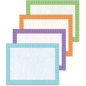 Geographics, LLC 48670 Blank Fashion Certificates, 40/Pk, Ast by Geographics
