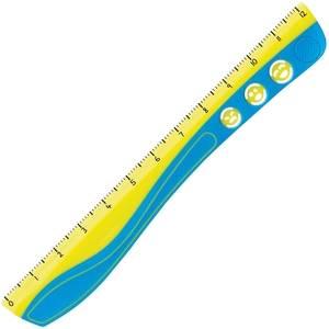 Wave Grip Kidy Ruler, 12", Ast by Helix