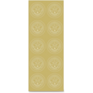 Geographics, LLC 47853 Traditional Foil Seals, 50/Pk, Gold by Geographics
