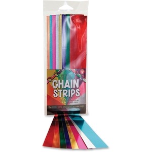 Avery 17014 Foil Chain Strips, Pre-Cut, 72/Pk, Ast by Hygloss