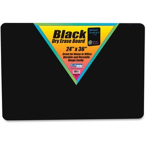 Dry Erase Board, 24"X36", Black by Flipside