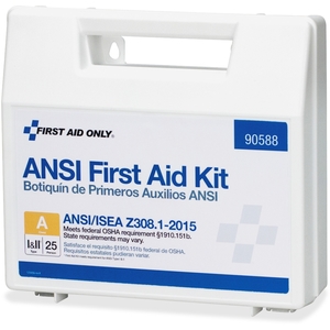 Ansi Bulk First Aid Kit, 25 Person, 89 Pieces, White by First Aid Only