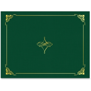 Geographics, LLC 47843 Certificate Cover, 8-1/2"X11", 5Sh/Pk, Hunter Green by Geographics