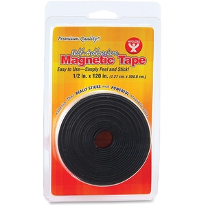 LEE PRODUCTS COMPANY 61410 Magnetic Tape, Self-Adhesive, 1/2"X120", Black by Hygloss